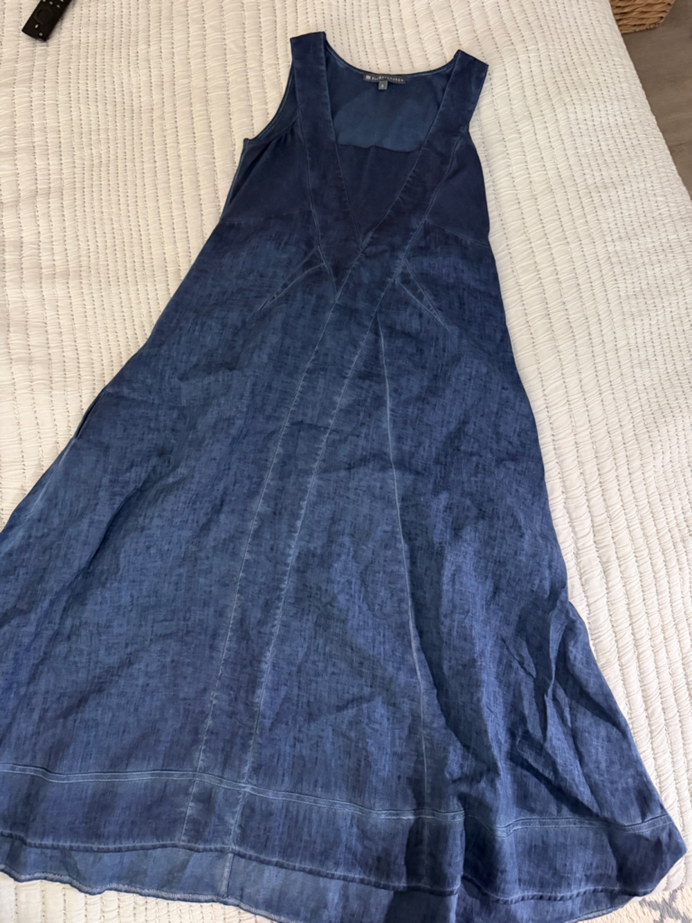 Elliott Lauren Navy Blue Linen Dress
